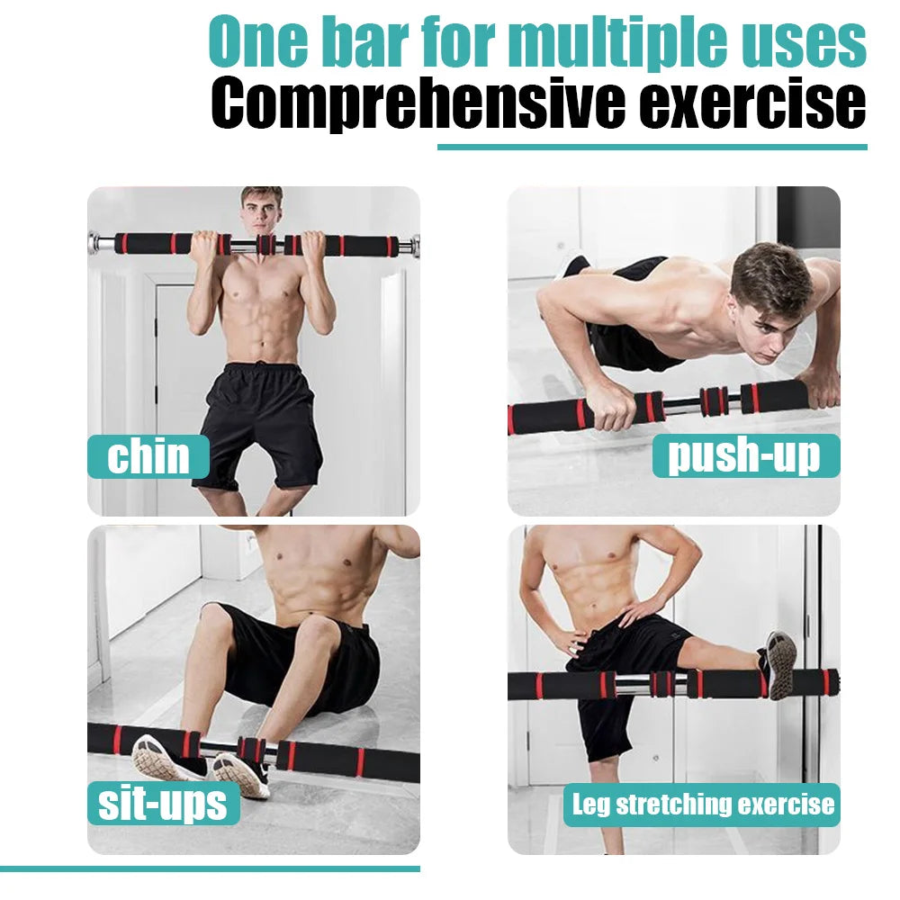 Home Fitness Horizontal Bar Pull-Up Bar, Special Fitness Equipment for Fitness, Adjustable from 60Cm to 100Cm , Suitable for Bodybuilding Men to Exercise Hand, Chest and Shoulder Strength, Easy to Carry, Simple to Install, Suitable for Fitness Enthusiasts