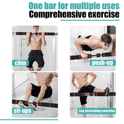 Home Fitness Horizontal Bar Pull-Up Bar, Special Fitness Equipment for Fitness, Adjustable from 60Cm to 100Cm , Suitable for Bodybuilding Men to Exercise Hand, Chest and Shoulder Strength, Easy to Carry, Simple to Install, Suitable for Fitness Enthusiasts