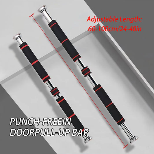 Home Fitness Horizontal Bar Pull-Up Bar, Special Fitness Equipment for Fitness, Adjustable from 60Cm to 100Cm , Suitable for Bodybuilding Men to Exercise Hand, Chest and Shoulder Strength, Easy to Carry, Simple to Install, Suitable for Fitness Enthusiasts